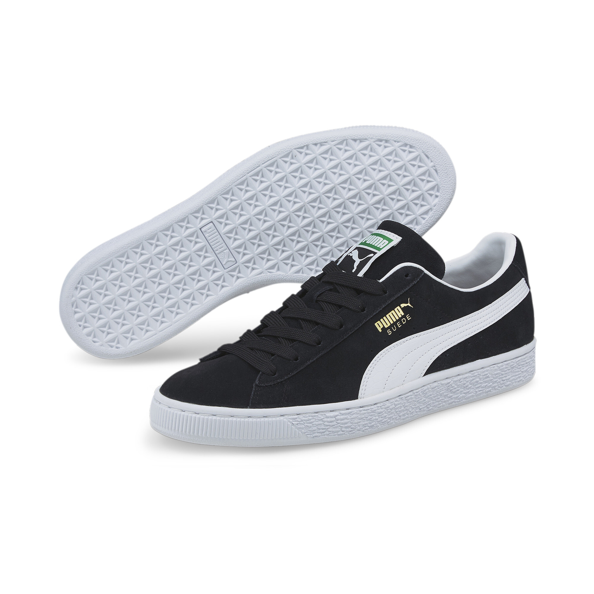 puma grey suede sneakers