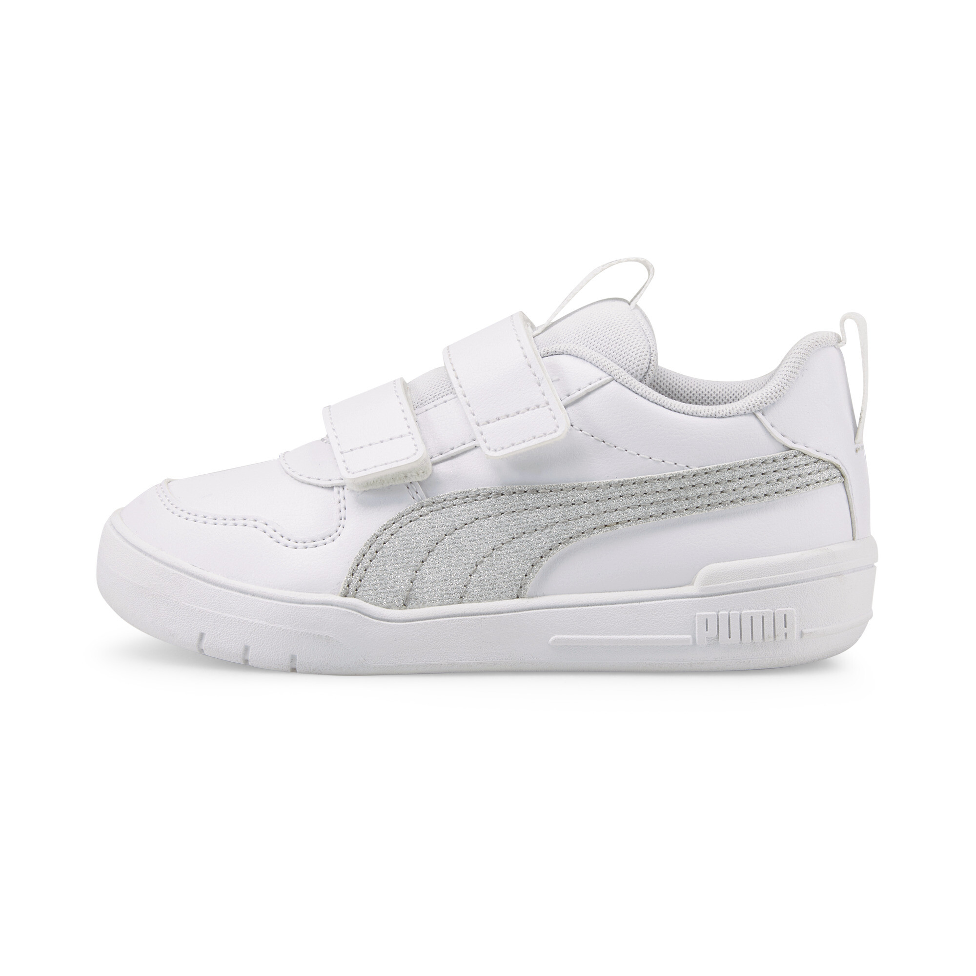 PUMA Multiflex Glitz Formstrip Little Kids' Sneakers in White, Size 2