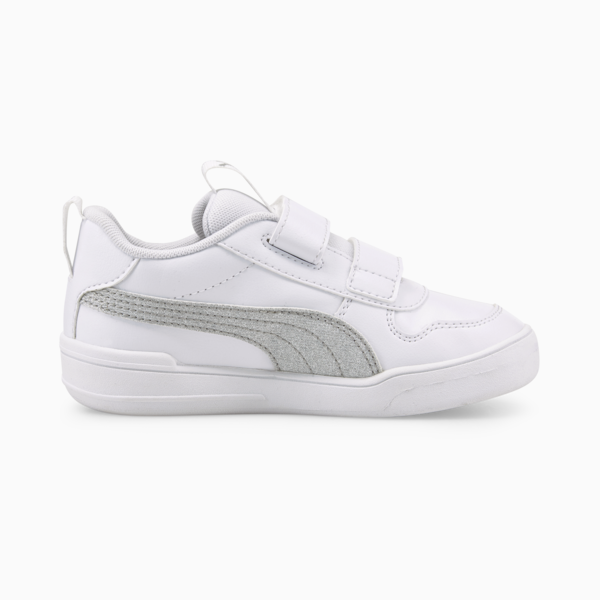 Tenis Multiflex Glitz Formstrip para niñas, Puma White-Puma Silver, large-MEX