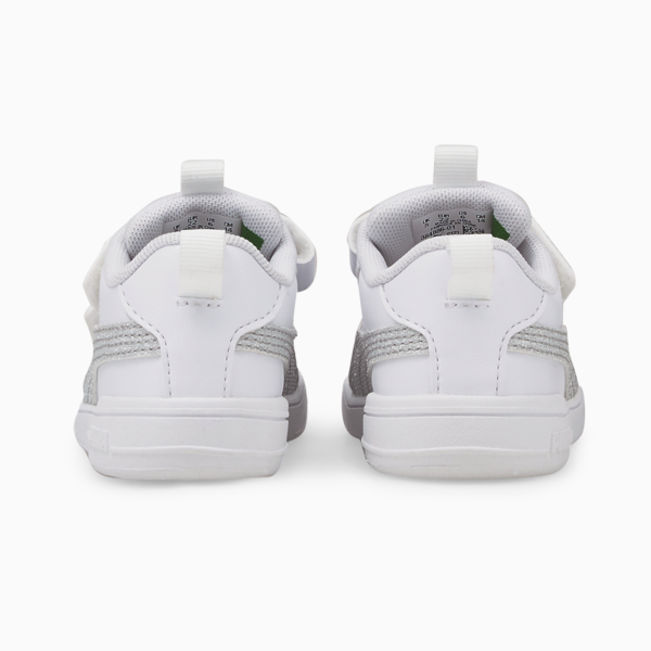 Multiflex Glitz Babies' Trainers, Puma White-Puma Silver, large-MEX
