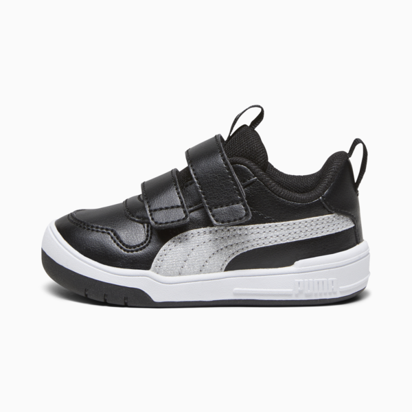Multiflex Glitz Babies' Trainers, PUMA Black-PUMA Silver, large-MEX