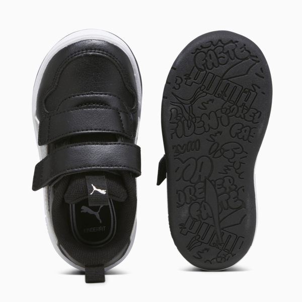 Multiflex Glitz Babies' Trainers, PUMA Black-PUMA Silver, large-MEX