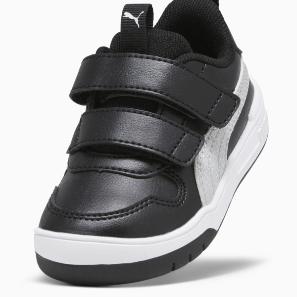 Multiflex Glitz Babies' Trainers, PUMA Black-PUMA Silver, large-MEX