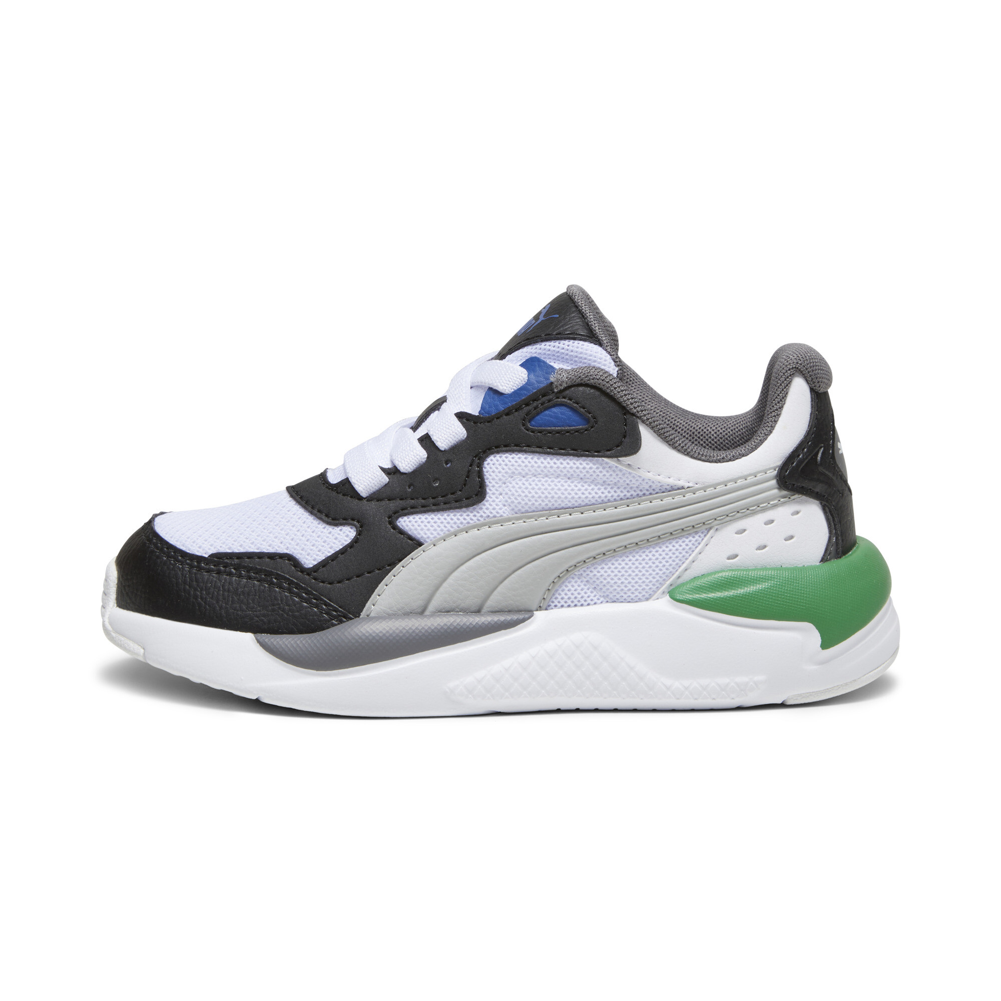 Puma X-Ray Speed AC Sneakers Kinder Schuhe | Mit Plain | White/Cool Light Gray/Black | Größe: 35