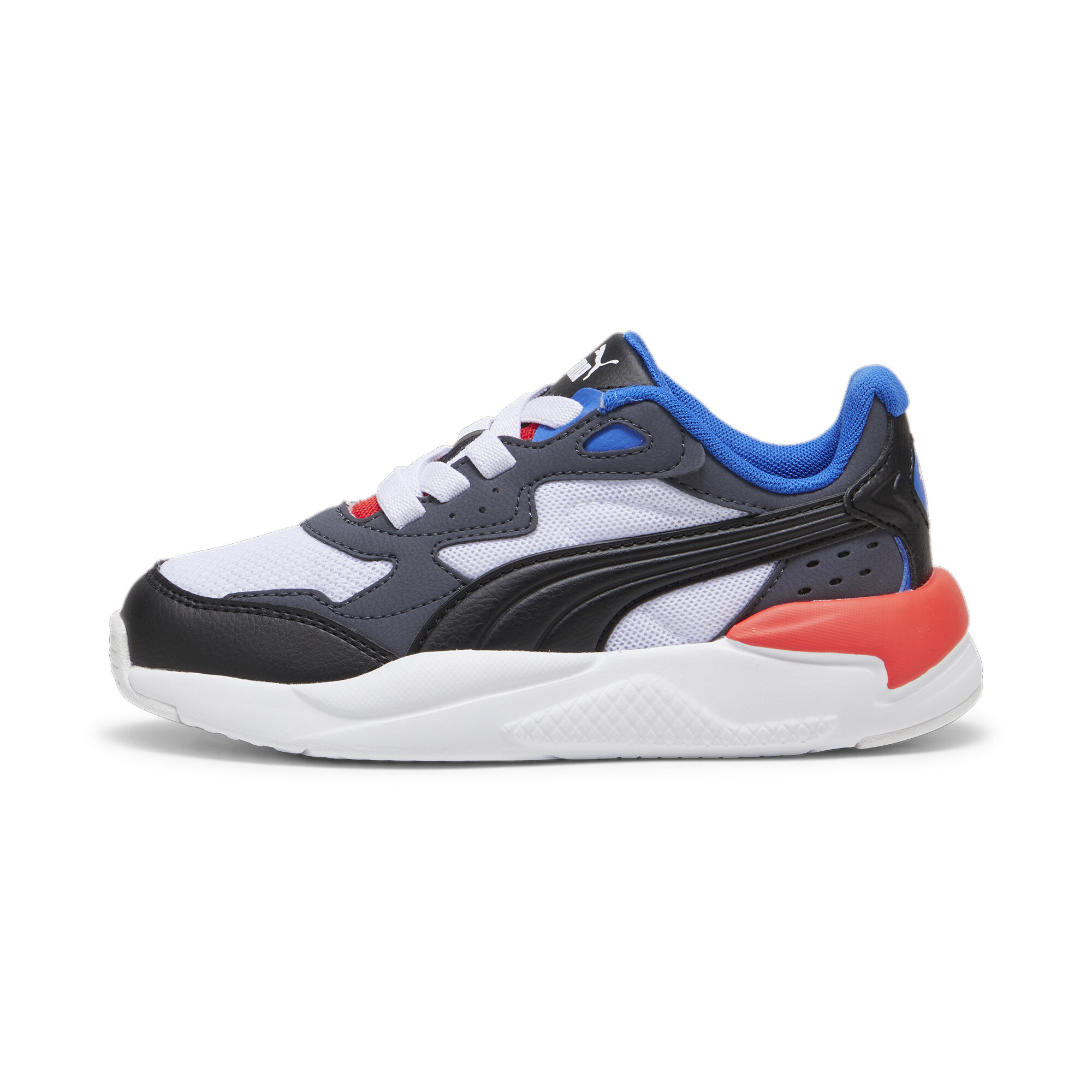 Puma X-Ray Speed AC Sneakers Kinder Schuhe | Mit Plain | White/Black/Hyperlink Blue | Größe: 34