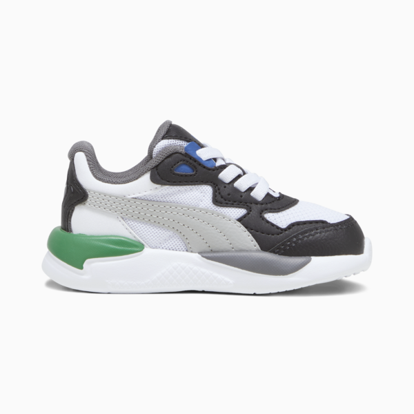 X-Ray Speed AC Babies' Trainers, PUMA White-Cool Light Gray-PUMA Black-Archive Green, large-ZAF