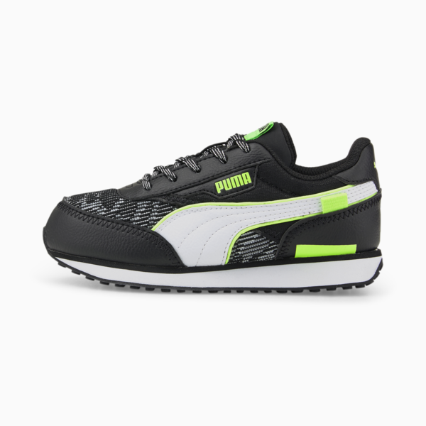 Future Rider Visual Effects Sneakers Kids, Puma Black-Green Glare, large-ZAF
