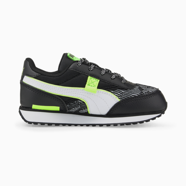 Future Rider Visual Effects Sneakers Kids, Puma Black-Green Glare, large-ZAF