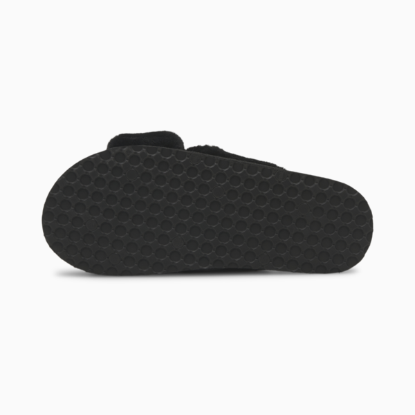 Fluff X Strap Slide Women, Puma Black-Puma White, large-ZAF