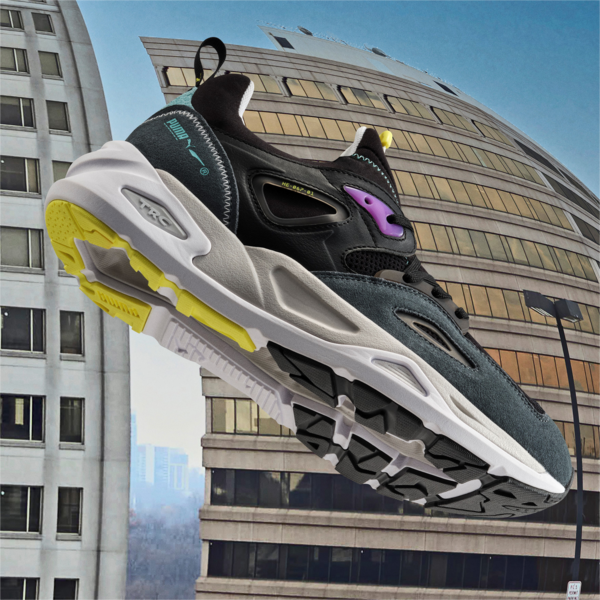 TRC Blaze Trainers, Puma Black-Dark Slate, large-ZAF