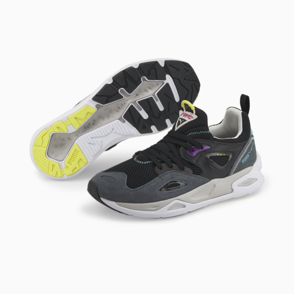 TRC Blaze Trainers, Puma Black-Dark Slate, large-ZAF