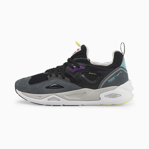 TRC Blaze Trainers, Puma Black-Dark Slate, large-ZAF