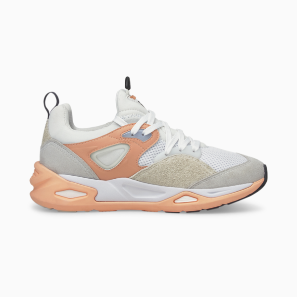 TRC Blaze Trainers, Puma White-Peach Pink, large-ZAF