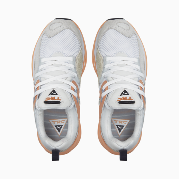 TRC Blaze Trainers, Puma White-Peach Pink, large-ZAF