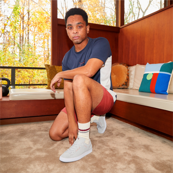 Suede RE:Collection Trainers, Harbor Mist-Puma White, large-ZAF