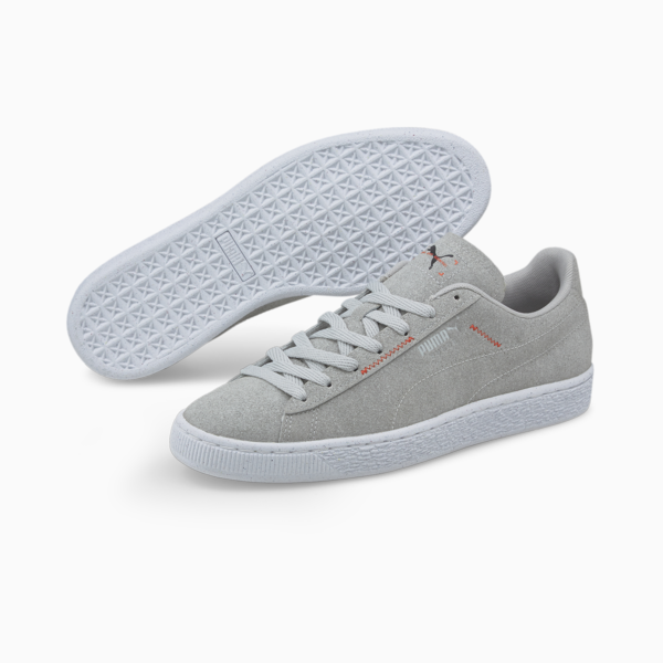 Suede RE:Collection Trainers, Harbor Mist-Puma White, large-ZAF