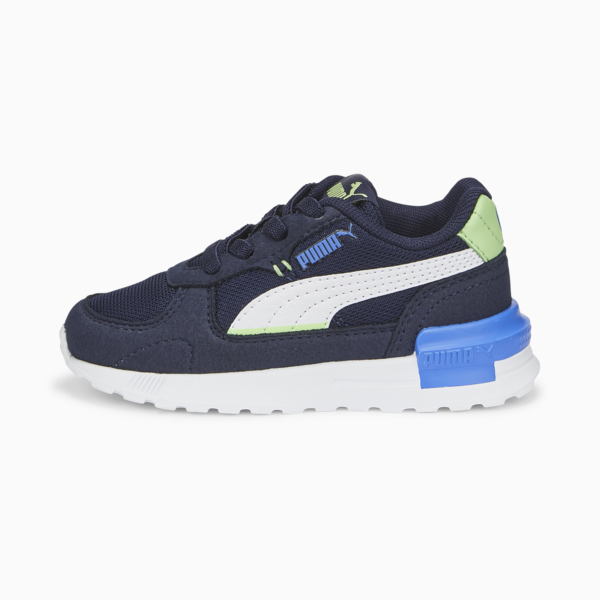 Zapatillas Graviton AC para bebes, PUMA Navy-PUMA White-Summer Green-Victoria Blue, large-ARG