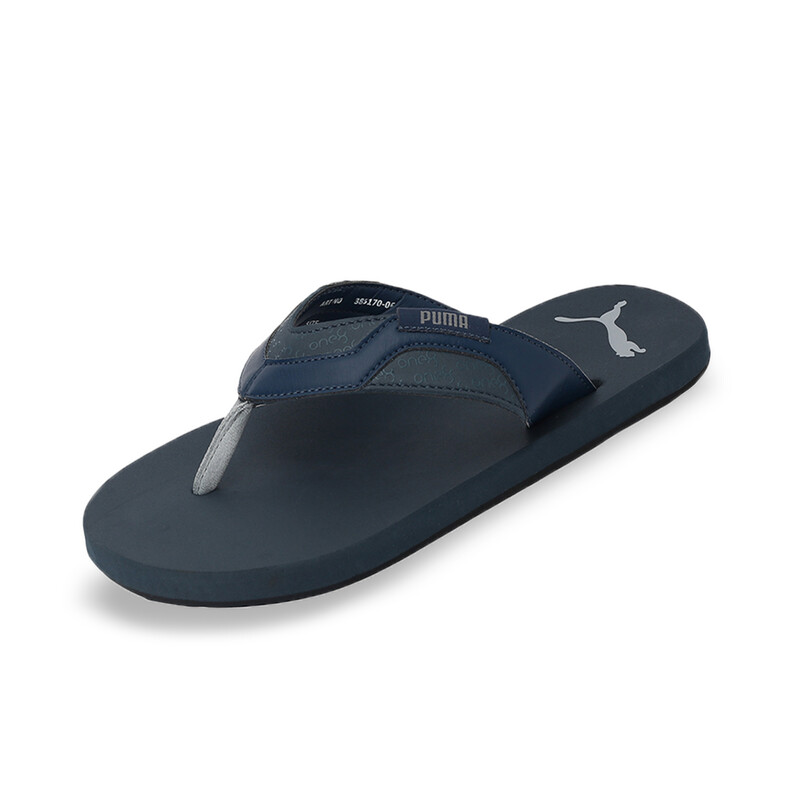 

Men's PUMA Breeze V6 One8 Flip-Flops Sandals, Silver/blue