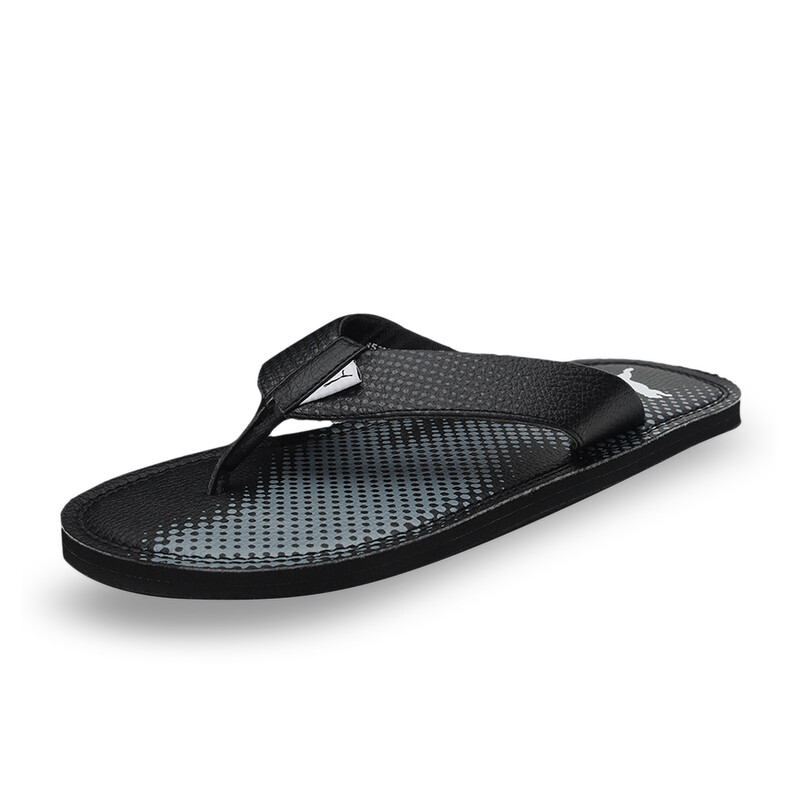 

Men's PUMA Keru Flip Flops, White/black/silver