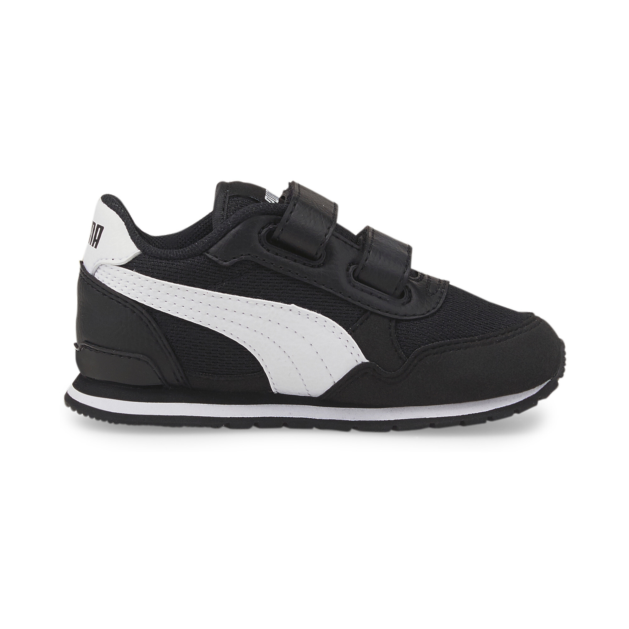 Puma ST Runner V3 Mesh V Babies' Trainers, Black, Size 22, Shoes