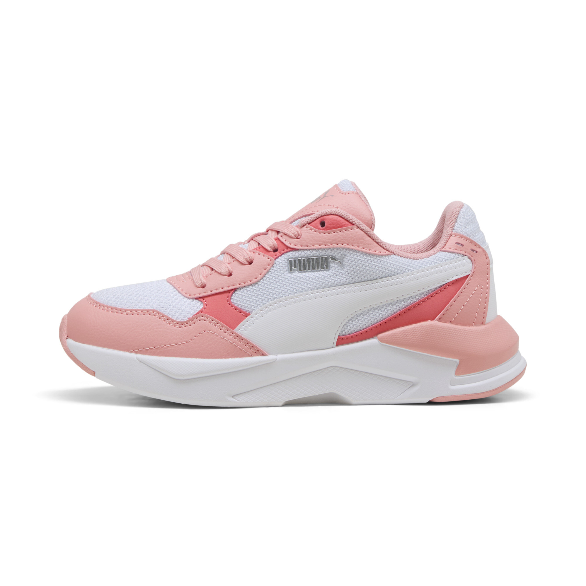 Puma X-Ray Speed Lite Sneakers Teenager Schuhe Für Für Kinder | Mit Plain | White/Pink Fruit/Peach Frost | Größe: 39