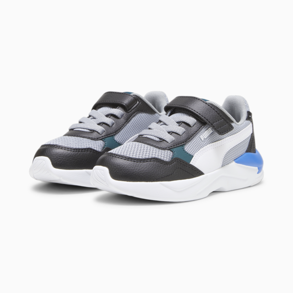 X-Ray Speed Lite AC Kids' Trainers, PUMA Black-PUMA White-Malachite, large-ZAF