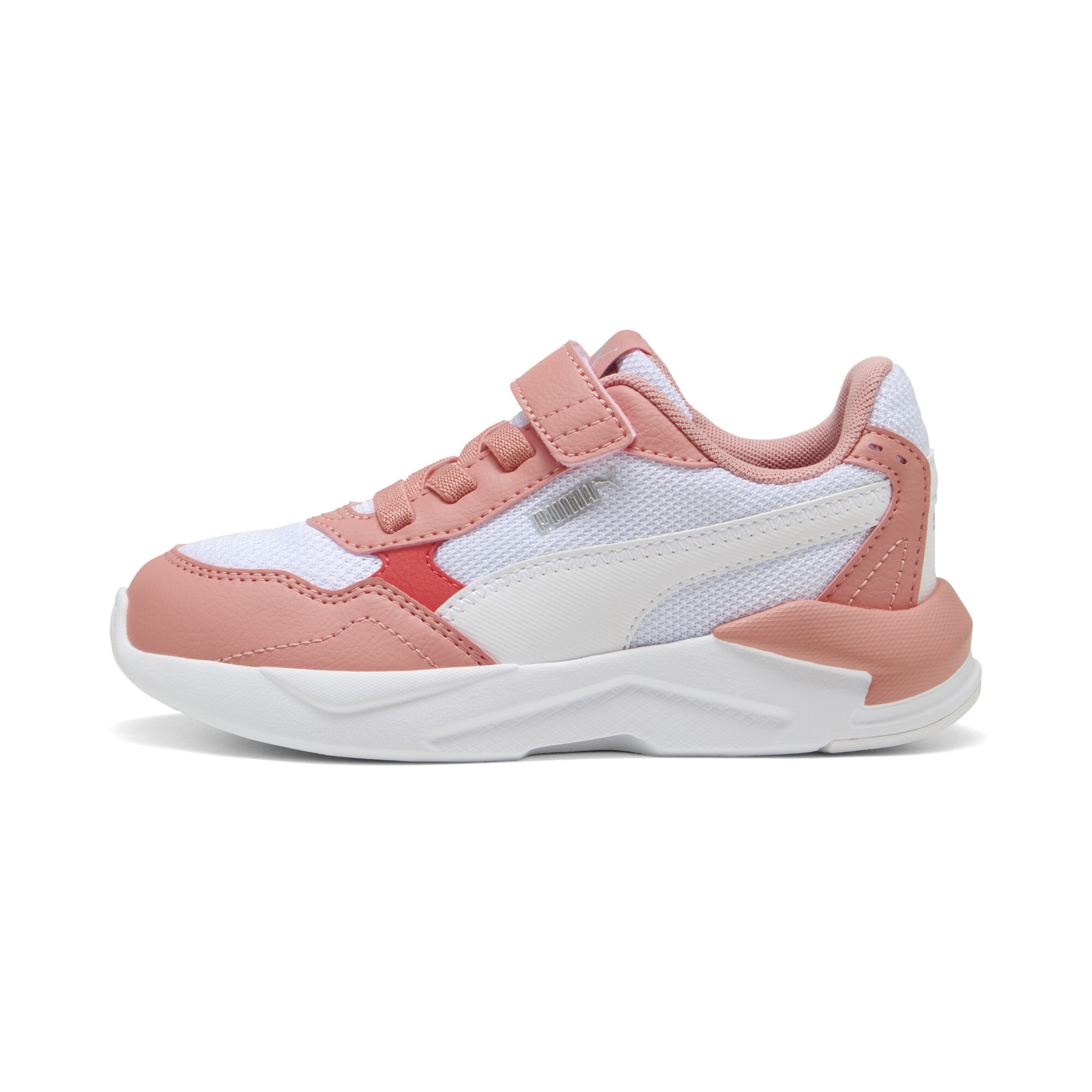 Puma X-Ray Speed Lite AC Sneakers Kinder Schuhe | Mit Plain | White/Pink Fruit/Peach Frost | Größe: 31