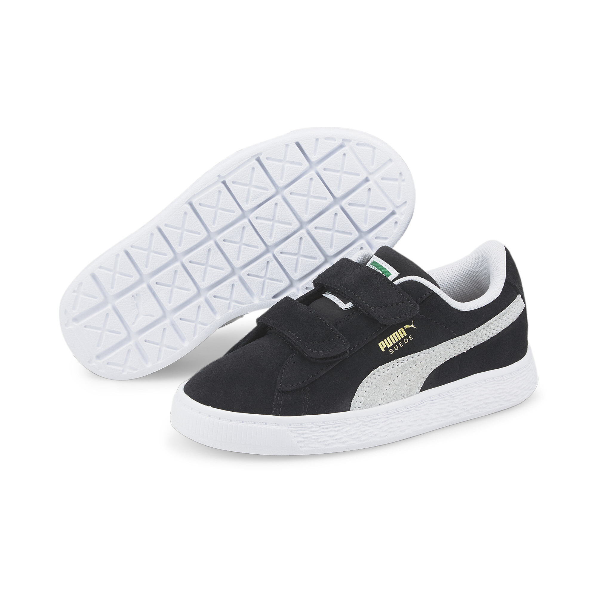 PUMA Suede Classic LF V sportschoenen, Zwart/Wit, Maat 31 thumbnail 6