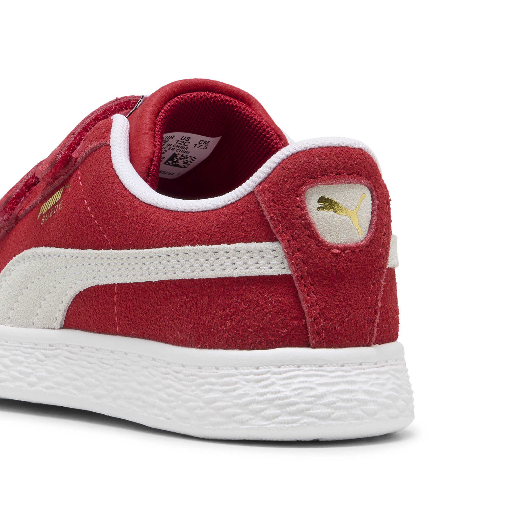PUMA Suede Classic LF V sportschoenen, Rood/Wit, Maat 28 thumbnail 5