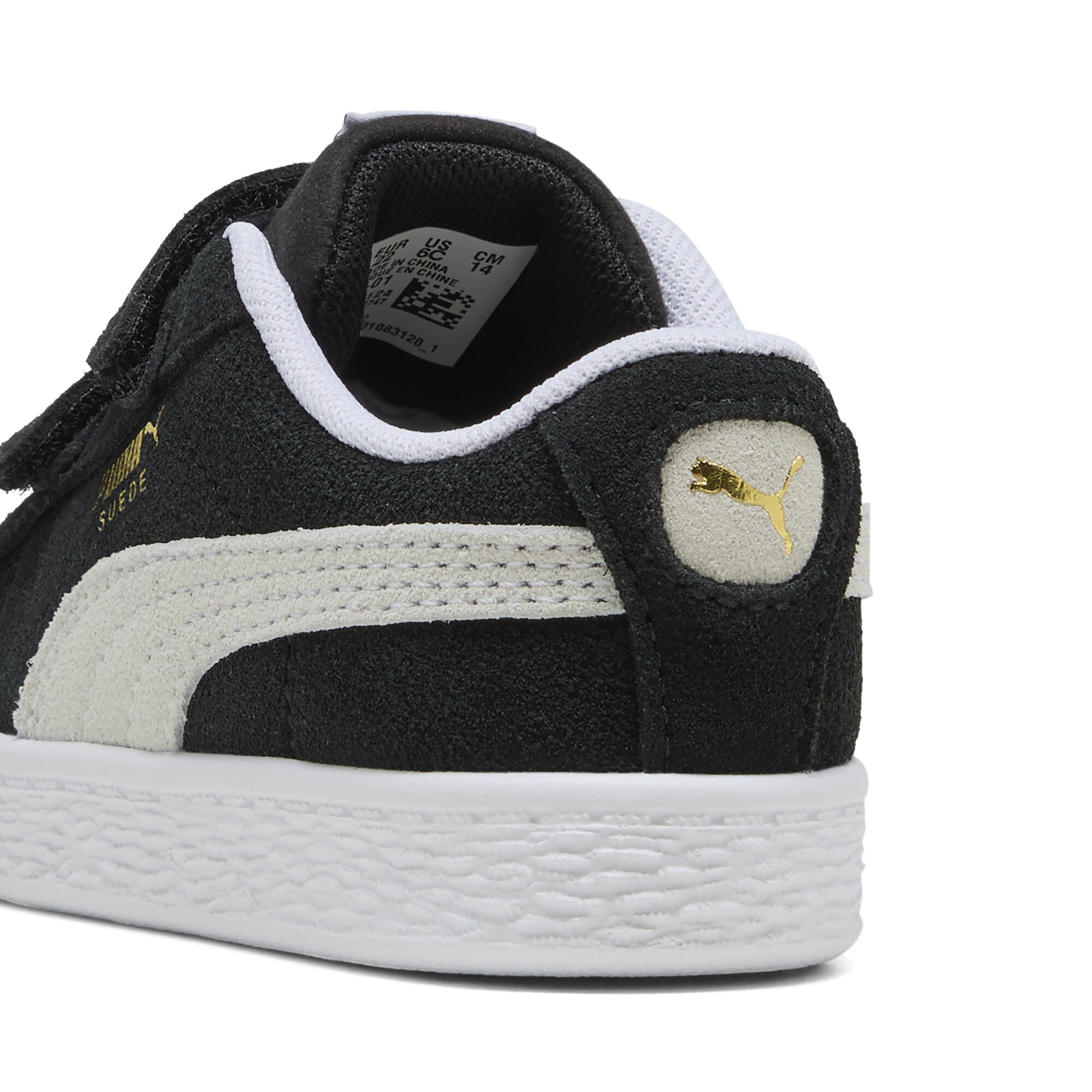 PUMA Suede Classic LF V sneakers, Zwart/Wit, Maat 27 thumbnail 5