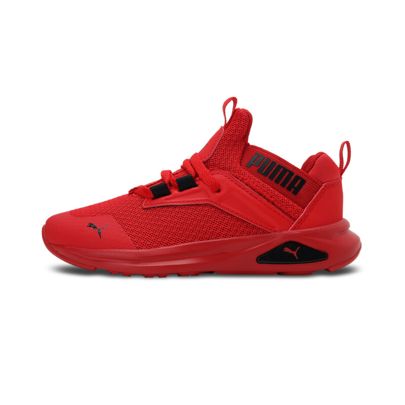 PUMA Enzo 2 Refresh AC Kid's Shoes, Black/red