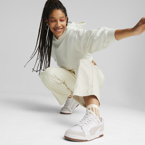 Slipstream Lo Suede FS Sneakers, Puma White-Gum, large-ZAF