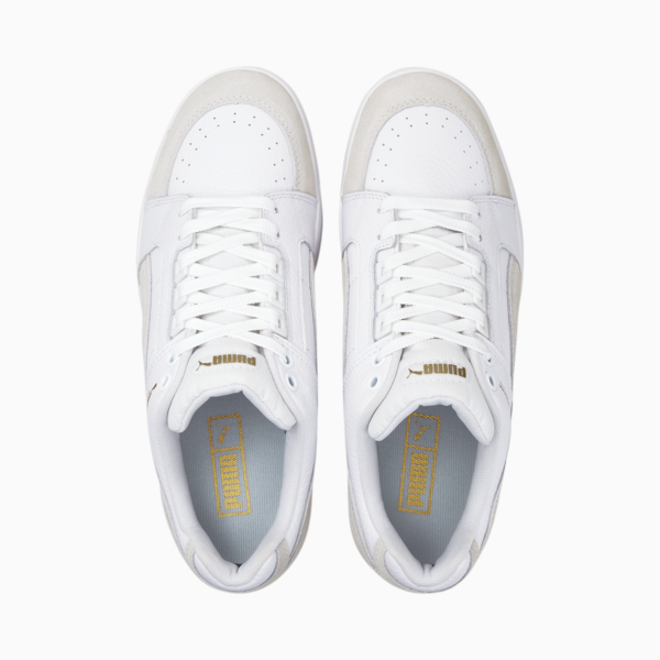 Slipstream Lo Suede FS Sneakers, Puma White-Gum, large-ZAF