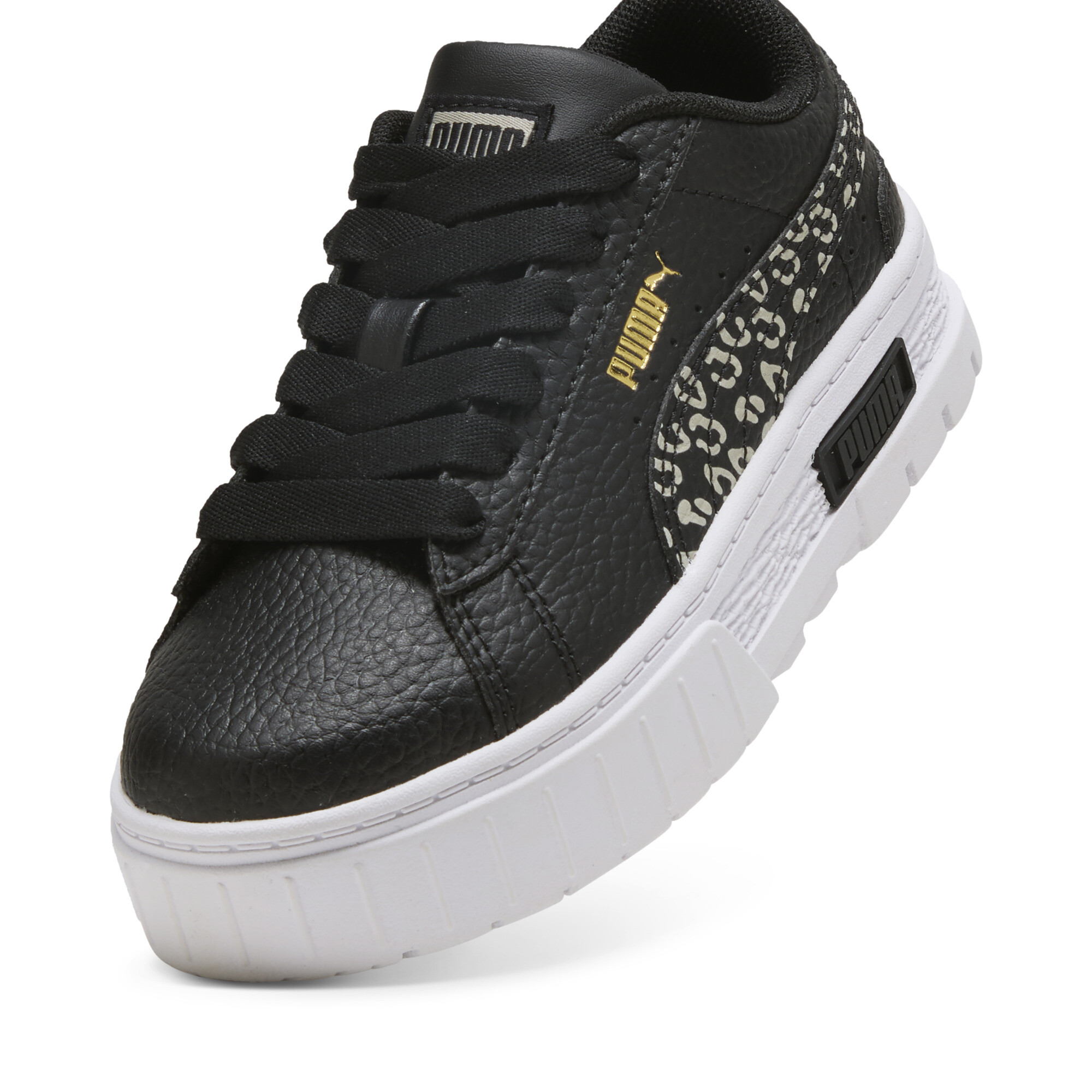PUMA Mayze Wild Sneakers Kinderen, Zwart