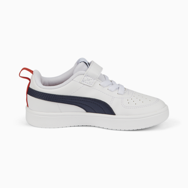 Rickie Alternative Closure Kids' Trainers, Puma White-Peacoat, large-ZAF