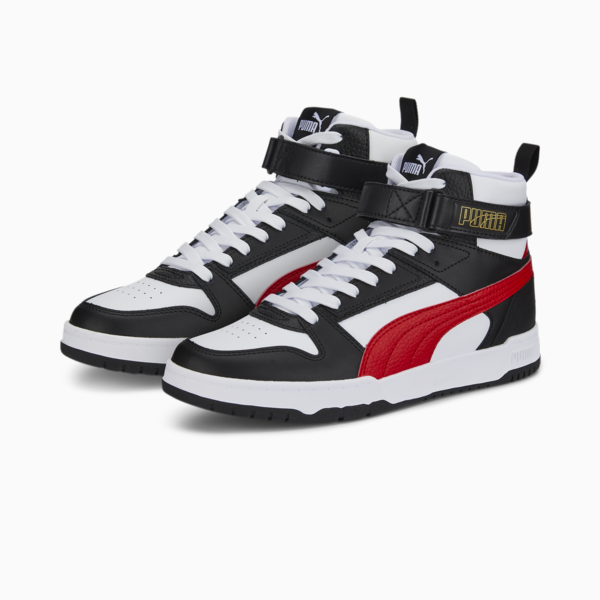 RBD Game Sneakers, Puma White-High Risk Red-Puma Black-Puma Team Gold, large-ZAF