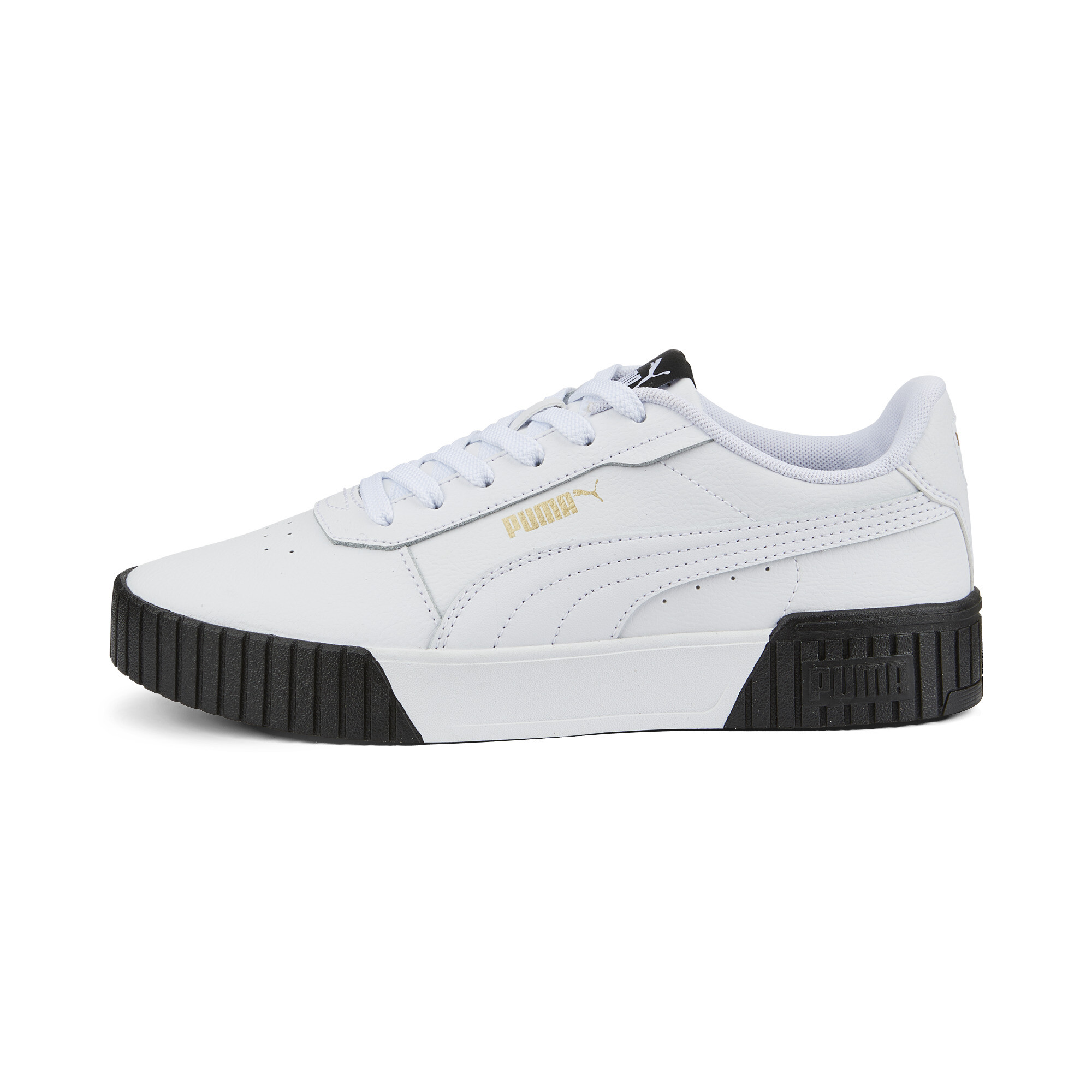 Puma Carina 2.0 Sneakers Damen Schuhe | White/Gold/Black | Größe: 35.5