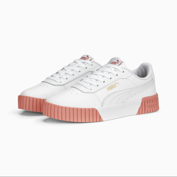 Carina 2.0 Sneakers Women, PUMA White-Hibiscus Flower-PUMA Gold, large-ZAF