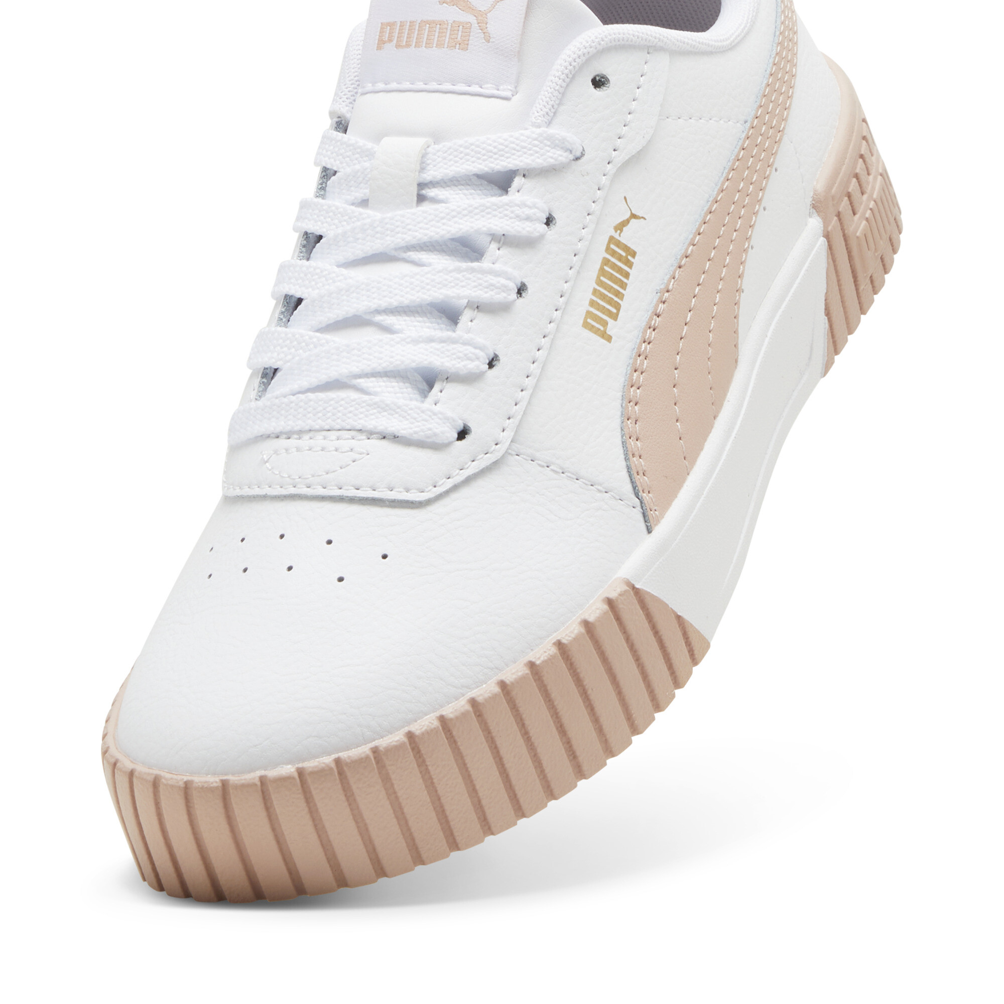 PUMA Carina 2.0 Dames Sneakers - PUMA White-Rose Quartz-PUMA Gold - Maat 36