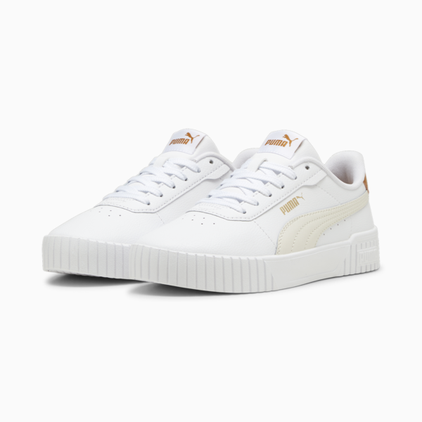 Carina 2.0 Sneakers Women, PUMA White-Frosted Ivory-Caramel Latte, large-ZAF