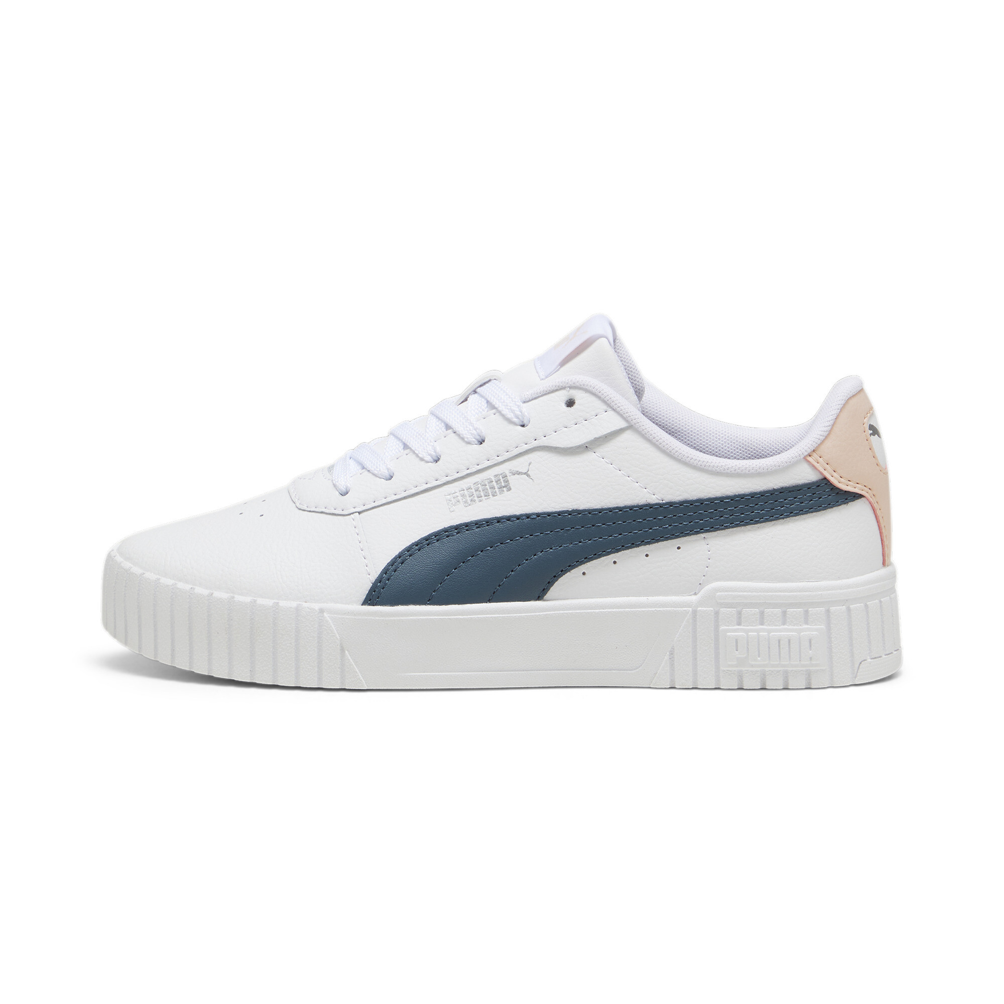 Puma Carina 2.0 Sneakers Damen Schuhe | Mit Plain | White/Gray Skies/Island Pink | Größe: 42