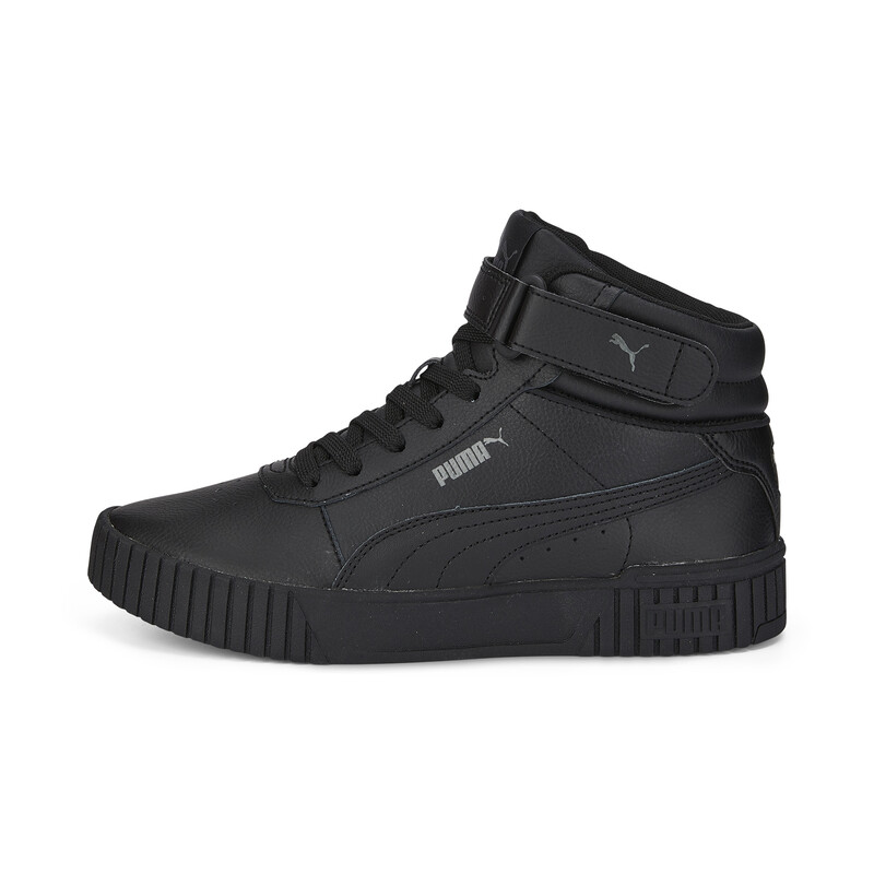 Women's PUMA Softfoam Carina 2.0 Mid Sneakers in Black size 4