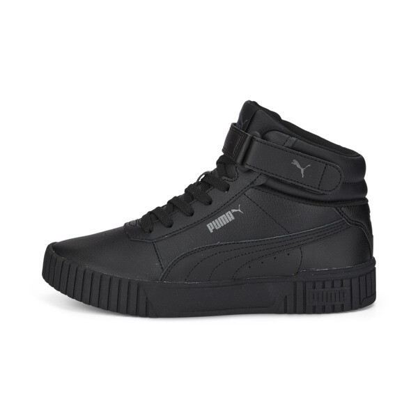Puma Carina 2.0 Mid Lined Sneakers In Black- Black-dark Shadow