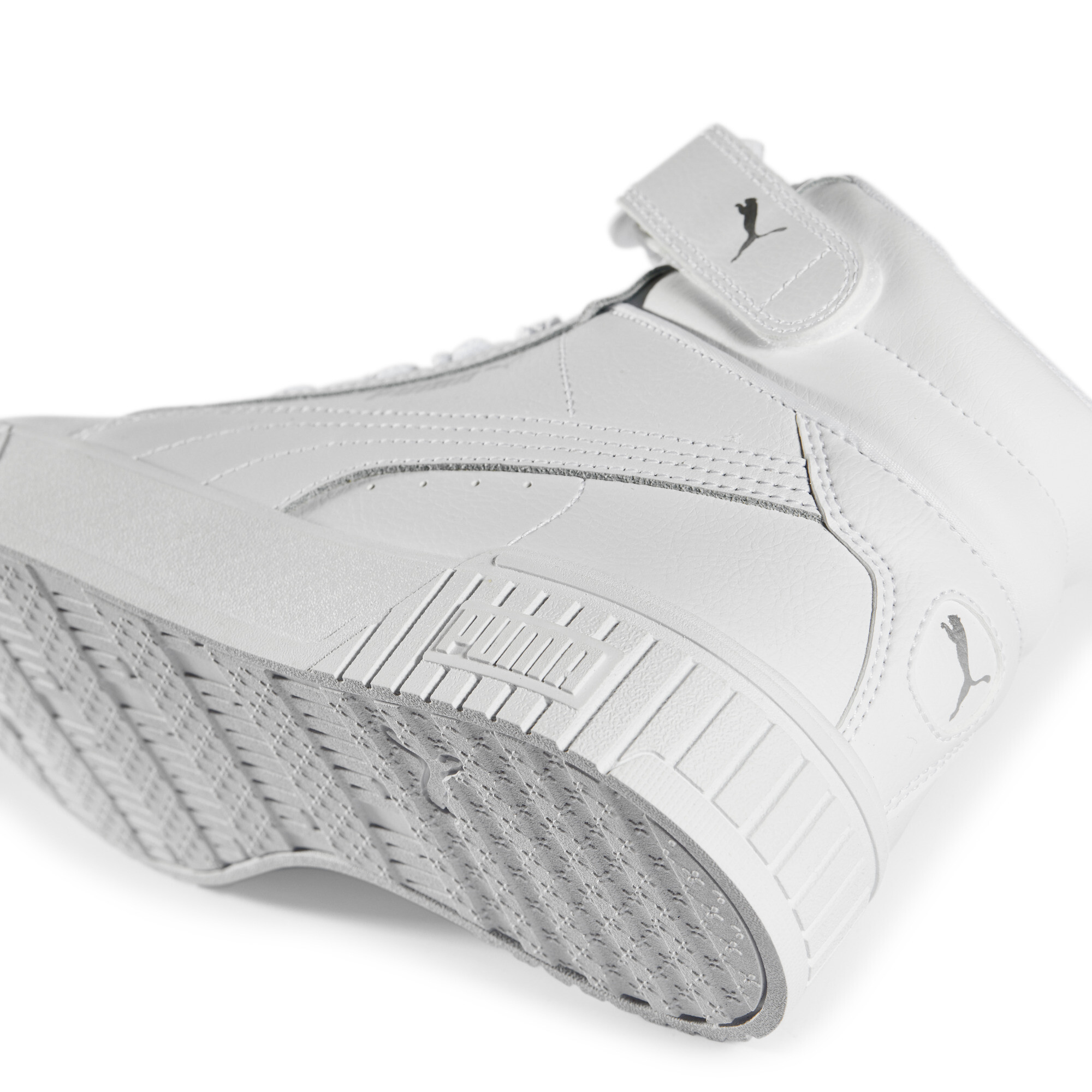 Women's Puma Carina 2.0 Mid Sneakers, White, Size 39, Shoes