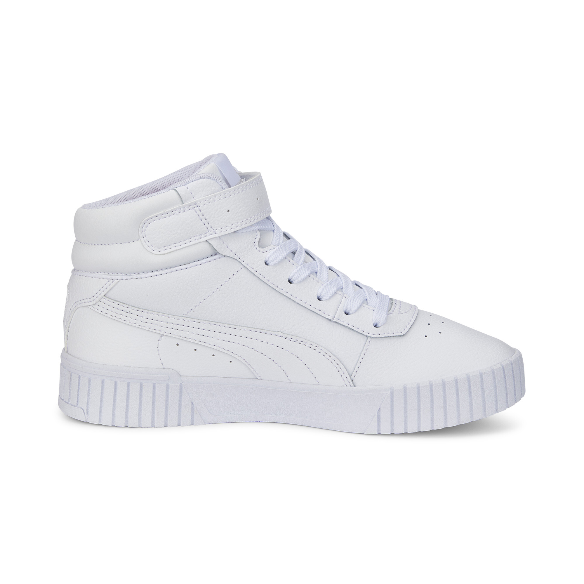 Women's Puma Carina 2.0 Mid Sneakers, White, Size 39, Shoes