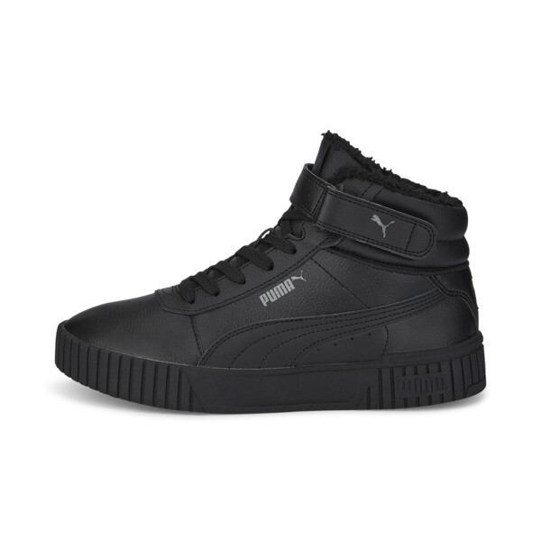 Puma Carina 2.0 Mid Lined Sneakers In Black- Black-dark Shadow