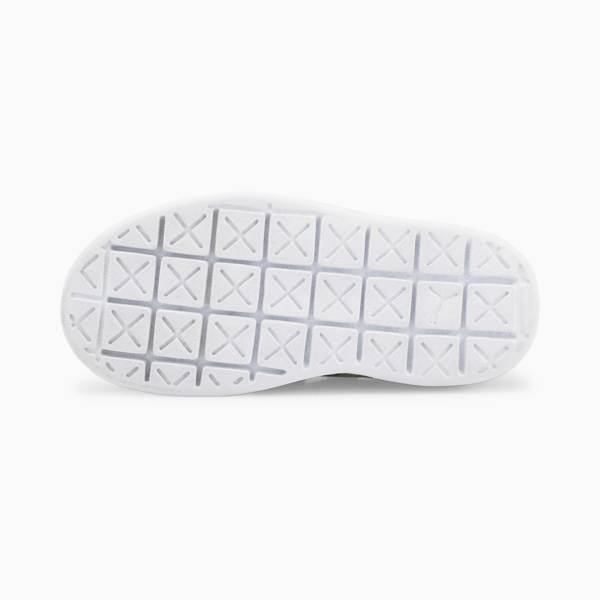 Suede Light Flex Small World Alternative Closure Sneakers Kids, Puma Black-Lime Squeeze, large-ZAF