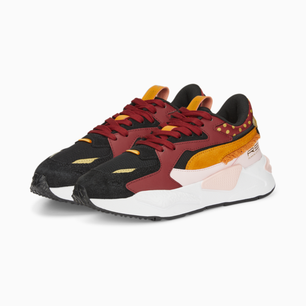 RS-Z Boho Gleam Sneakers Youth, Puma Black-Almond Blossom-Intense Red, large-ZAF
