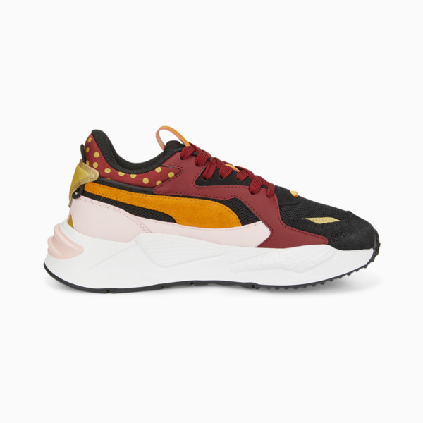 RS-Z Boho Gleam Sneakers Youth, Puma Black-Almond Blossom-Intense Red, large-ZAF