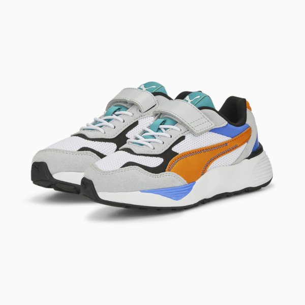 RS-Metric Alternative Closure Sneakers Kids, Puma White-Vibrant Orange, large-ZAF